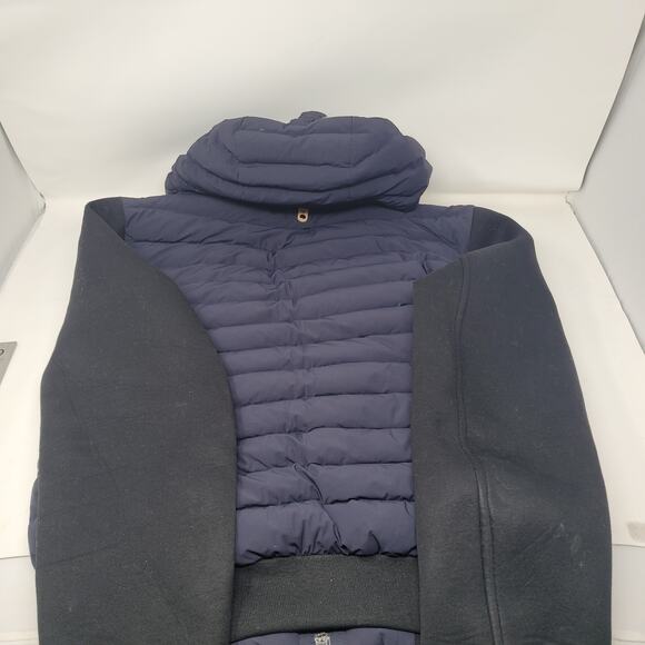 Mackage Down Puffer Jacket Mens 38 Medium Leather Trim Coat - Picture 7 of 11